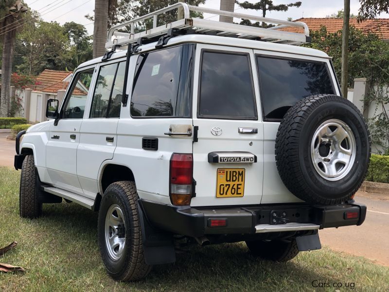 back view of the land cruiser hardtop for hire in uganda