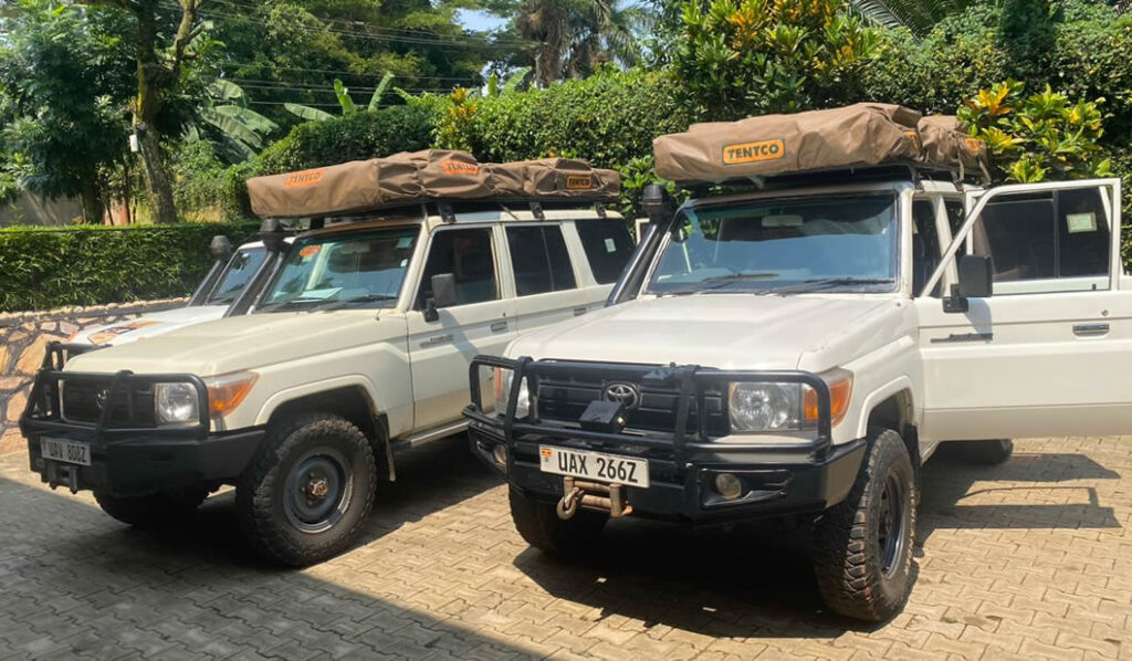 land cruiser hardtop for hire in uganda with a driver