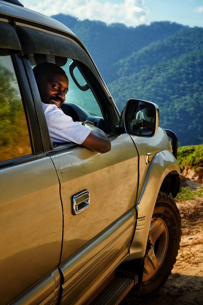 driver at 4x4 car rental Uganda in TX