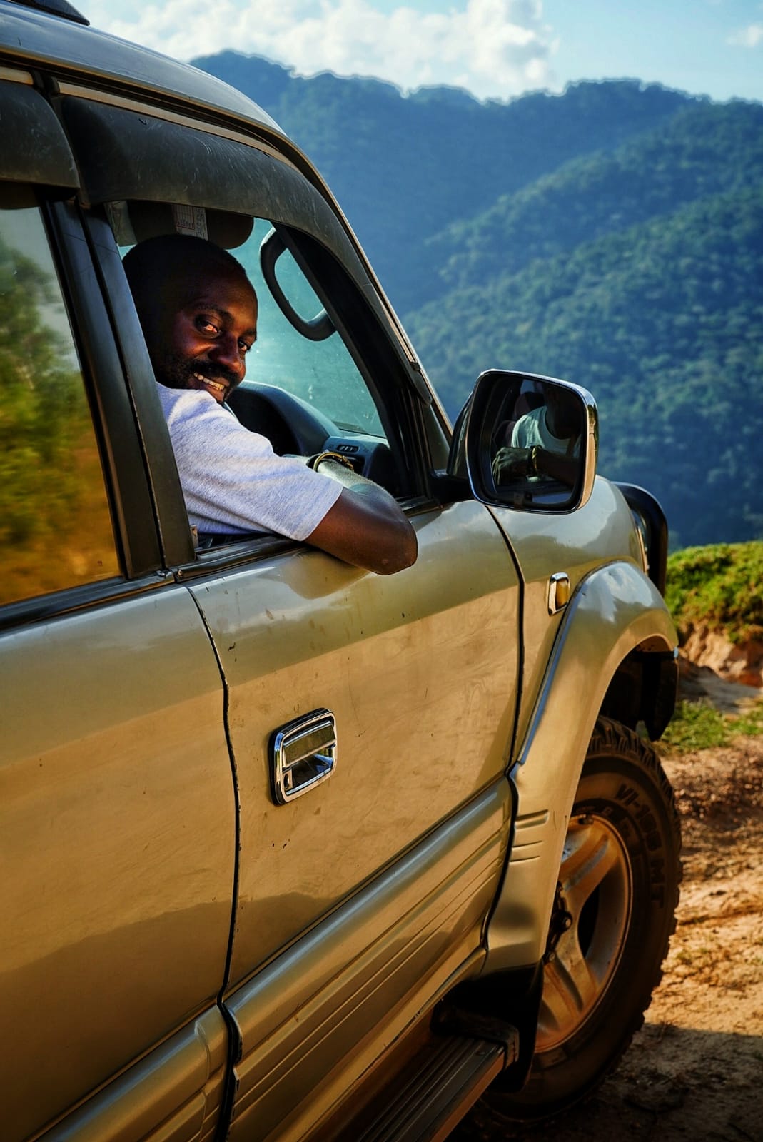 driver at 4x4 car rental Uganda in TX