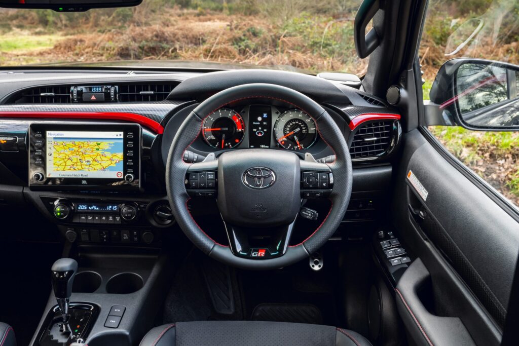 toyota hilux hire in uganda interior view