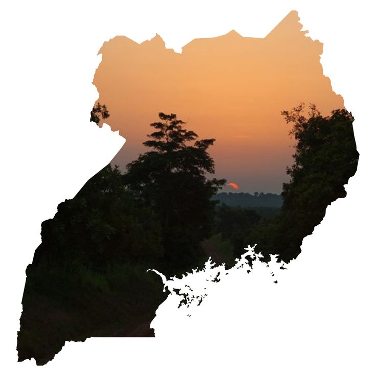 map of uganda